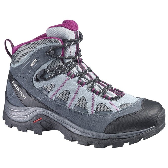 Salomon AUTHENTIC LTR GTX® W Botas De Montaña Mujer - Plateadas / Moradas - Colombia (67384-TFWH)